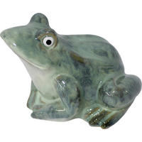 OKRASNA ŽABA - zelena, Trendi, keramika (13,7/12,2/10,5cm)