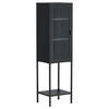 VITRINE in Schwarz  - Schwarz, Design, Metall (40.5/150/35cm) - Livetastic