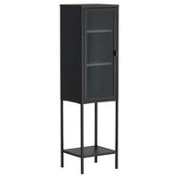 VITRINE in Schwarz  - Schwarz, Design, Metall (40.5/150/35cm) - Livetastic