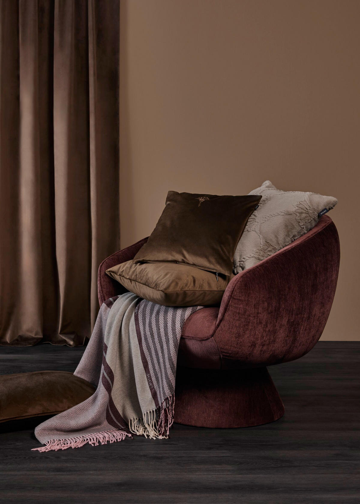 KISSENBEZUG SUBLIME 50/50 cm  - Taupe, Basics, Textil (50/50cm) - Joop!