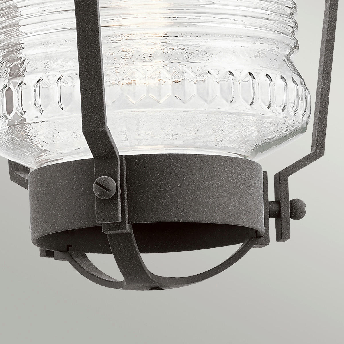 AUSSENHÄNGELEUCHTE - Zinkfarben, Konventionell, Glas/Metall (22.1/55.2cm) - Elstead Lighting