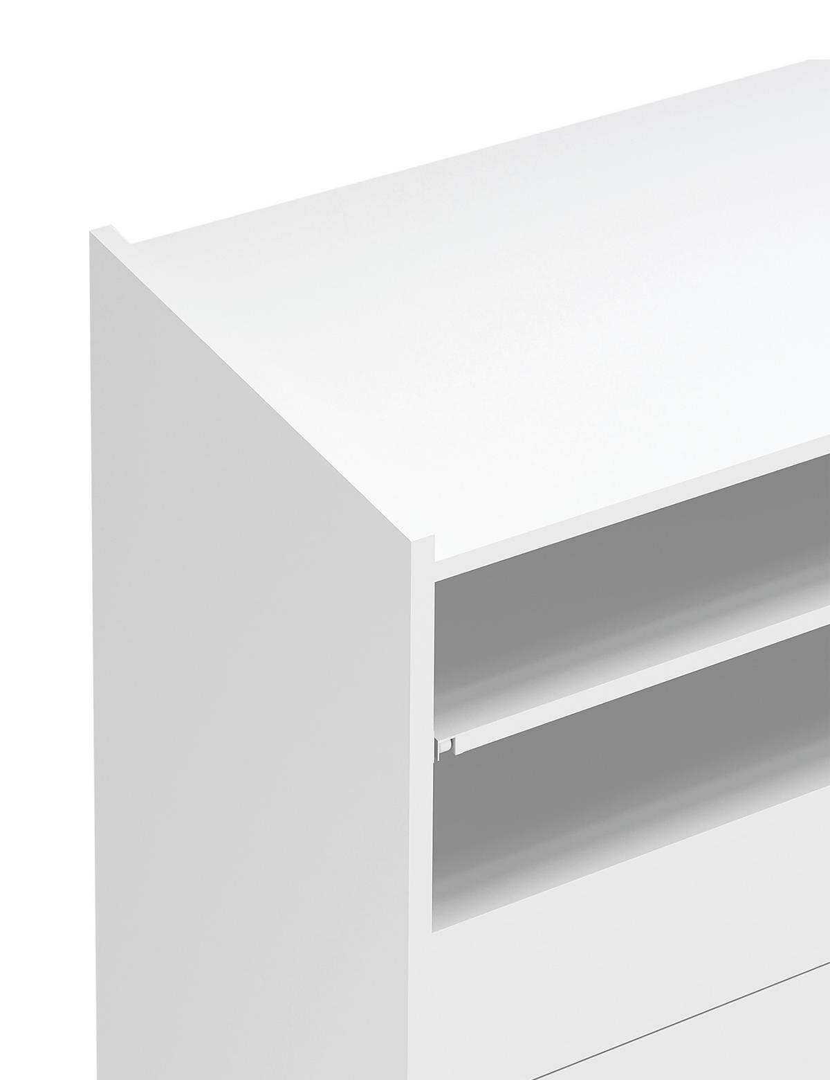 SERVIERWAGEN in Weiss  - Weiss/Silberfarben, Basics, Holzwerkstoff/Kunststoff (59/92/40cm) - MID.YOU