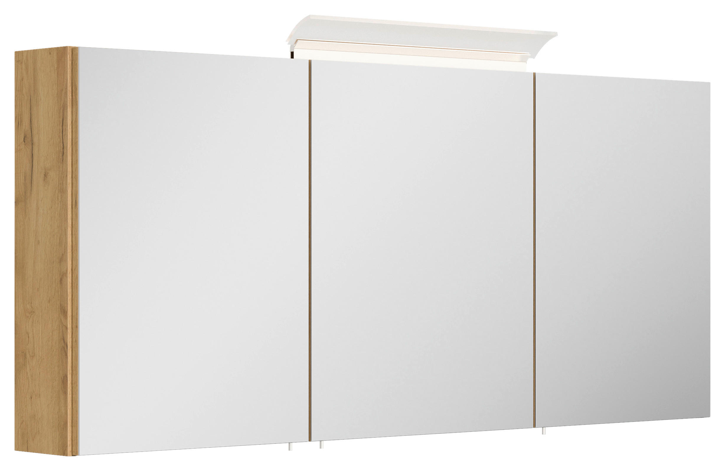 SPIEGELSCHRANK 140/62/17 cm  - Eichefarben, MODERN, Glas/Holzwerkstoff (140/62/17cm) - MID.YOU