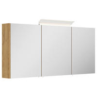 SPIEGELSCHRANK 140/62/17 cm  - Eichefarben, MODERN, Glas/Holzwerkstoff (140/62/17cm) - MID.YOU