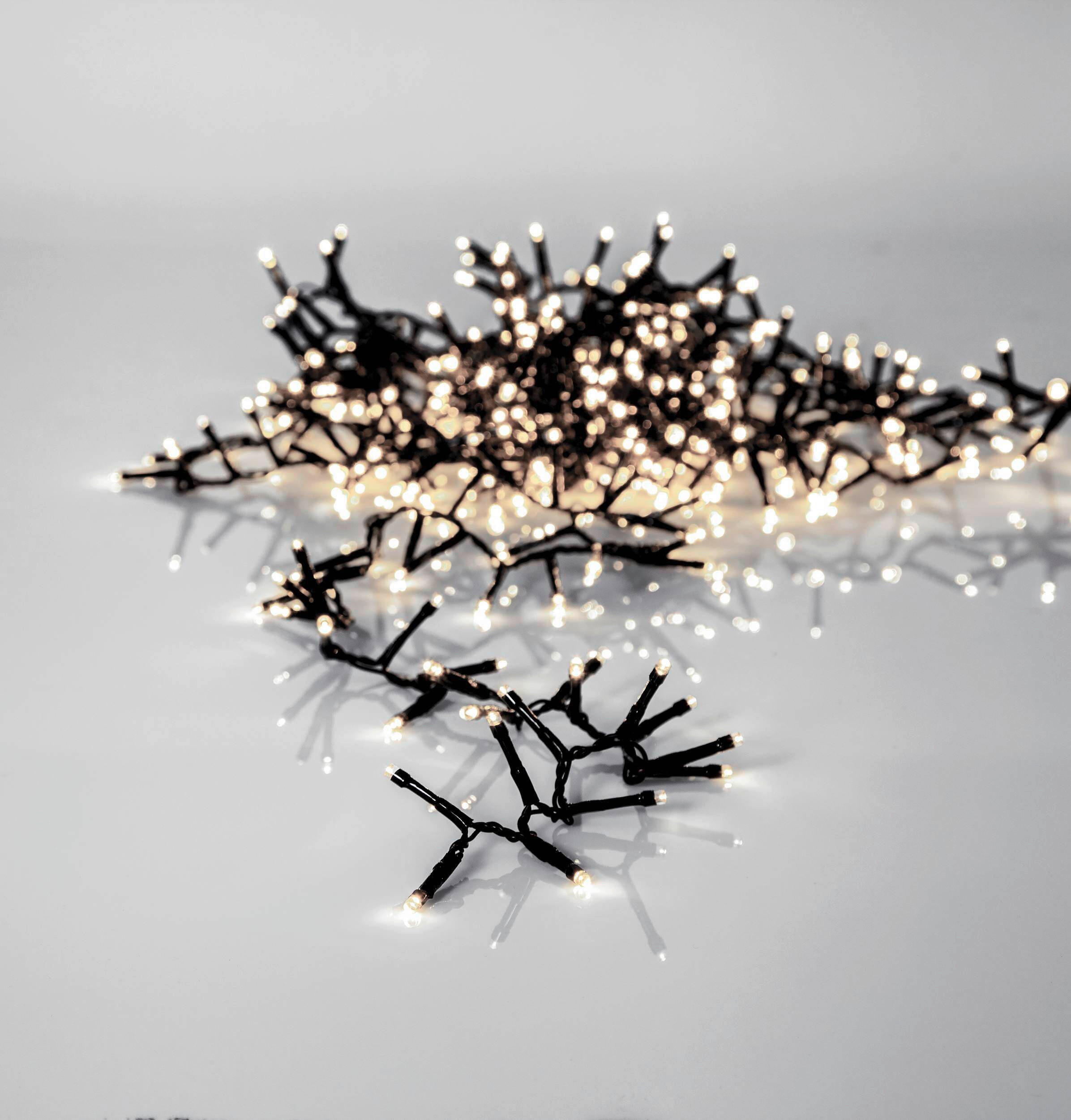 LICHTERKETTE 2500 cm  - Transparent/Schwarz, Basics, Kunststoff (2500cm) - Eglo