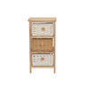 KOMMODE  in  - Creme/Braun, Design, Holz/Textil (25/30/58cm) - MID.YOU