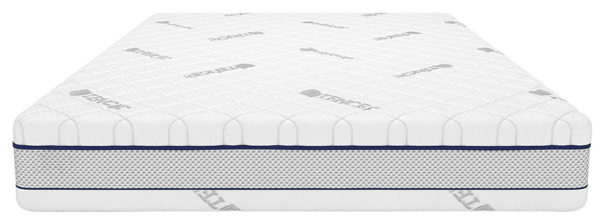 TASCHENFEDERKERNMATRATZE Energy H3/H4 100/200 cm Höhe ca. 25 cm  H3 + H4 = fest + sehr fest  - Weiss, Basics, Textil (100/200cm) - Livetastic