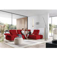 ECKSOFA in Struktur Rot  313/233 cm  - Rot/Schwarz, Design, Kunststoff/Textil (313/233cm) - Emilio Belluti