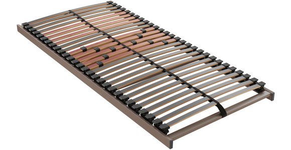 LATTENROST 90/200 cm Birke, Buche - Weinrot/Mokka, Basics, Holz (90/200cm) - Novel