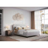 POLSTERBETT 140/200 cm  in Hellgrau  - Hellgrau/Schwarz, Modern, Holz/Holzwerkstoff (140/200cm) - MID.YOU