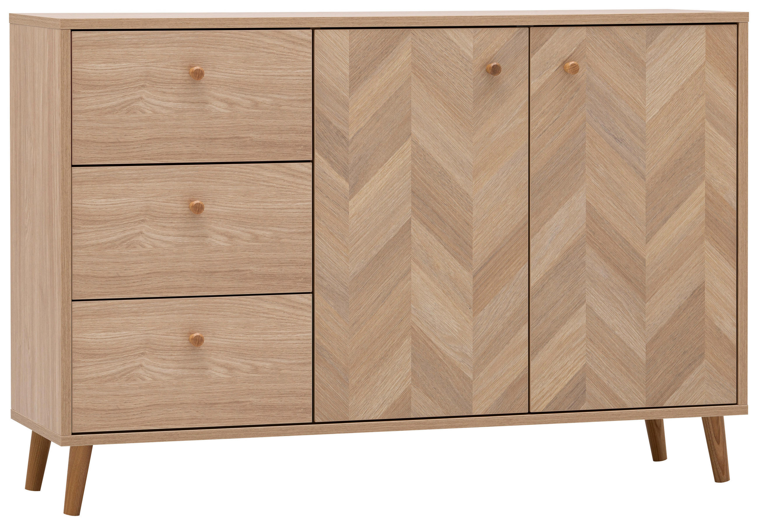 SIDEBOARD  109/73,9/33,05 cm 3 Schublade(n)  - Eichefarben, Design, Holz/Holzwerkstoff (109/73,9/33,05cm) - MID.YOU