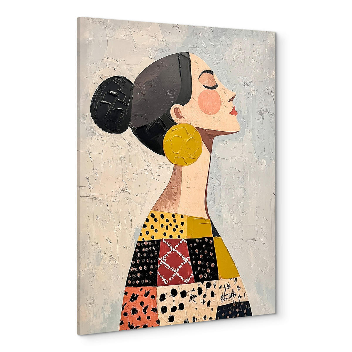 LEINWANDBILD Frauen 70/100 cm  - Multicolor, Basics, Holz/Textil (70/100cm)