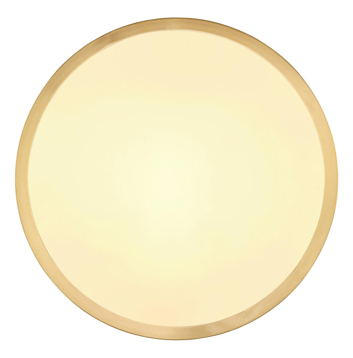 LED-DECKENLEUCHTE 15 W  25/3 cm    - Messingfarben/Opal, Konventionell, Kunststoff/Metall (25/3cm) - Globo