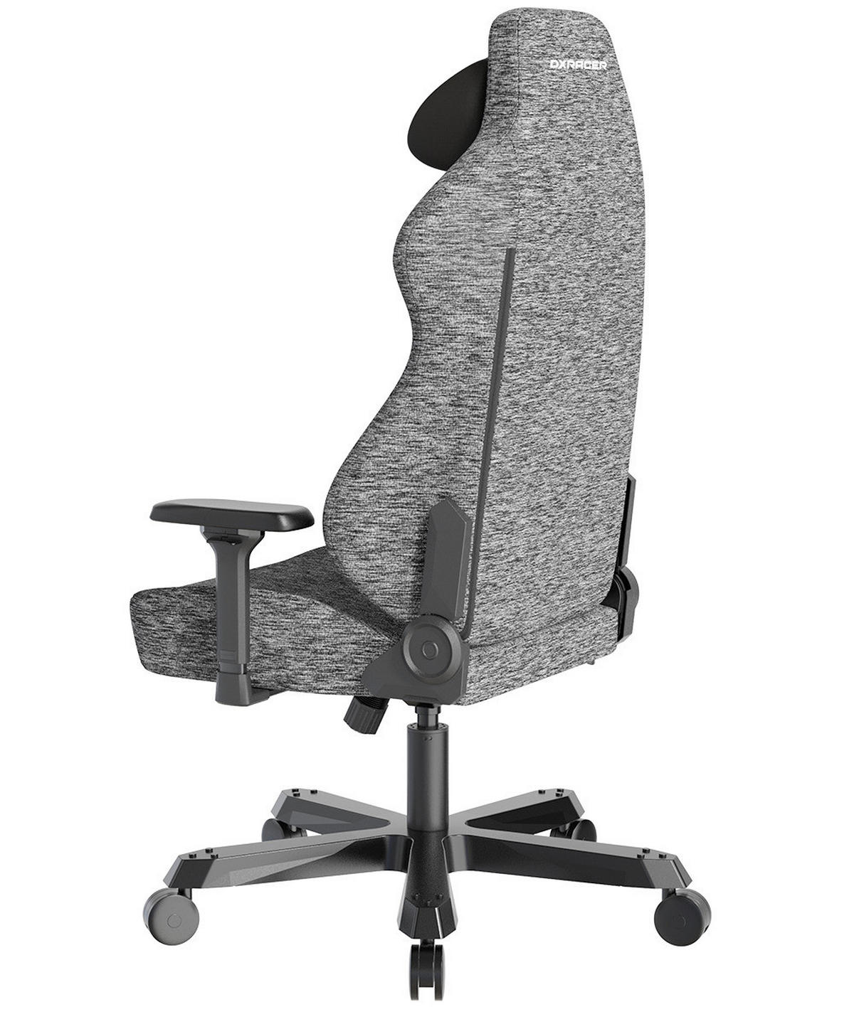 GAMINGSTUHL Grau Metall, Textil   - Schwarz/Grau, KONVENTIONELL, Textil/Metall (80/138,5-148/60cm) - Dxracer