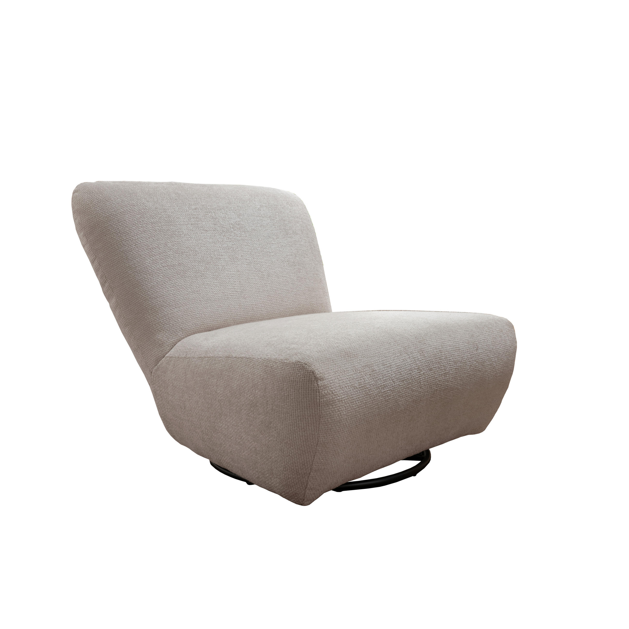 XXL-SESSEL CREMALLO Mikrofaser Weiß    - Schwarz/Weiß, Trend, Textil/Metall (95/77/94cm) - Livetastic