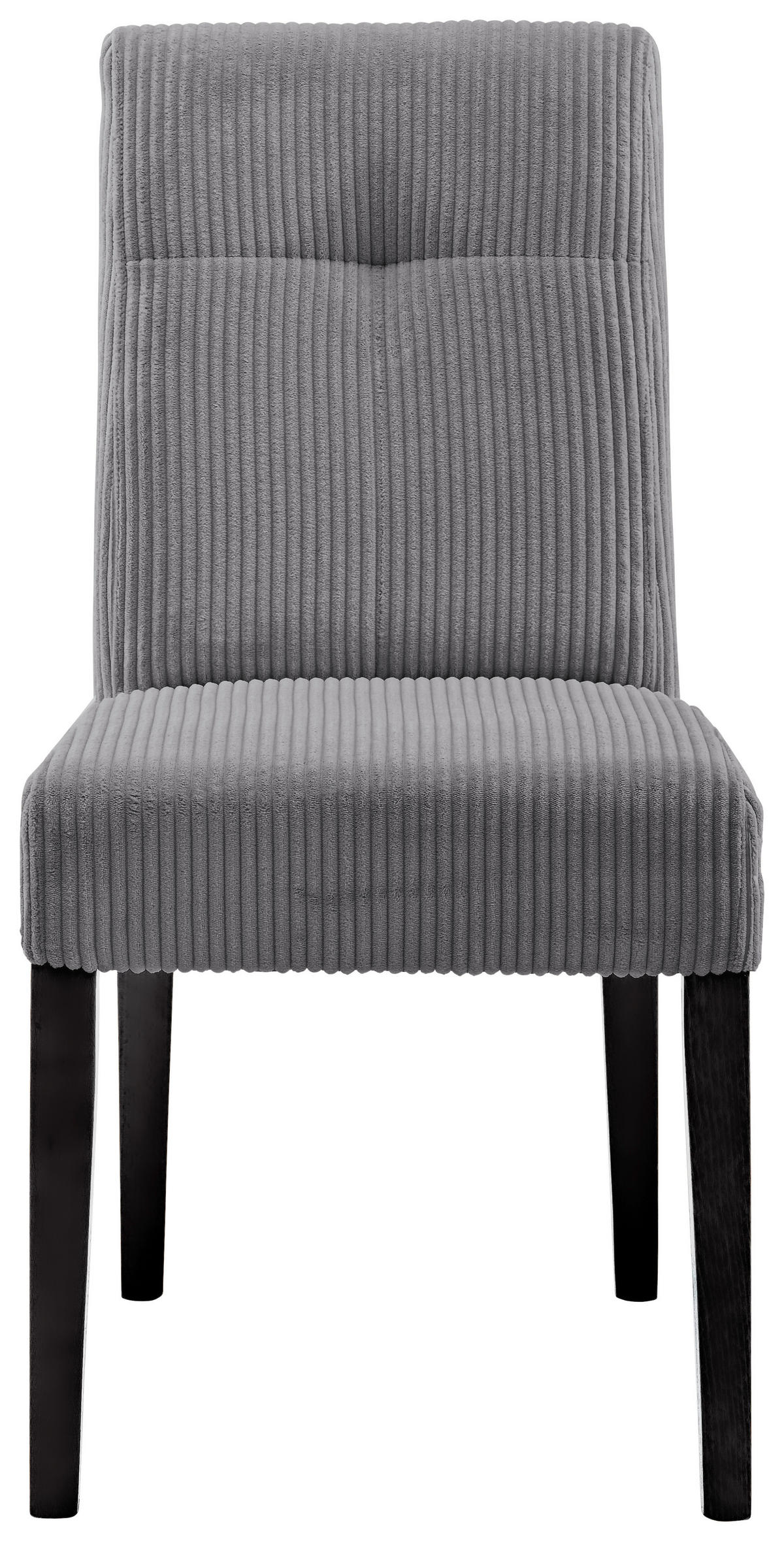 STUHL in Holz, Textil Anthrazit, Schwarz  - Anthrazit/Schwarz, KONVENTIONELL, Holz/Textil (47,5/91,5/63cm) - home24
