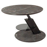 COUCHTISCH in Metall, Holzwerkstoff 80/80/47-64 cm  - Dunkelgrau/Anthrazit, Natur, Holzwerkstoff/Metall (80/80/47-64cm) - Novel