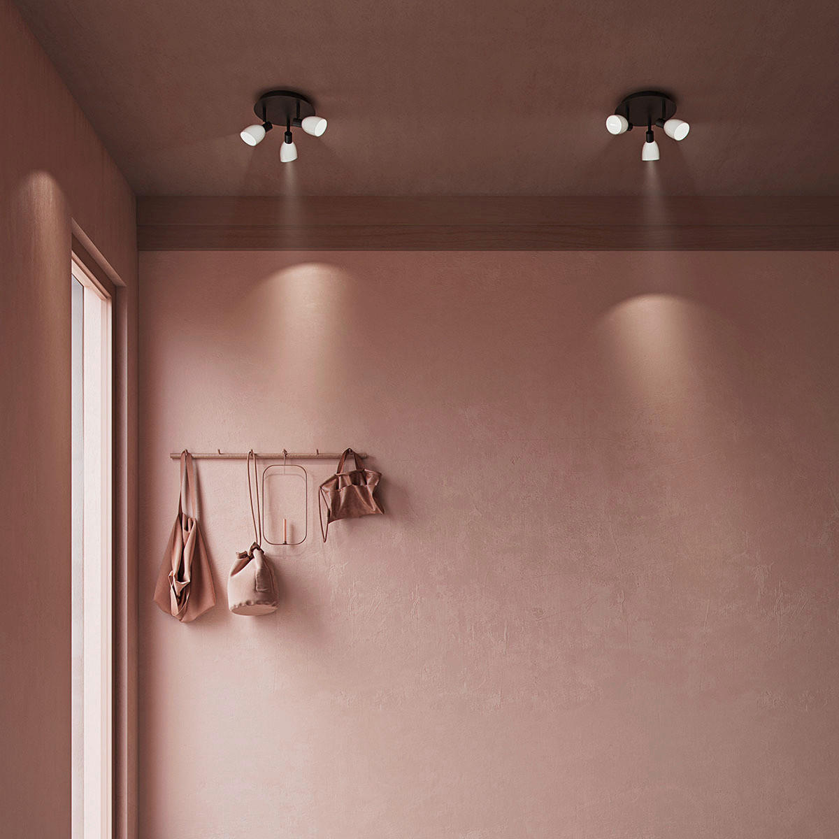 SPOTLIGHT Cut 34/20 cm   - opal/svart, Basics, metall/glas (34/20cm) - Belid