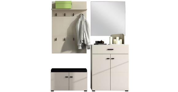 GARDEROBE 5-teilig  in 170/194/35 cm  - Kaschmir, Basics, Holzwerkstoff/Textil (170/194/35cm) - Carryhome