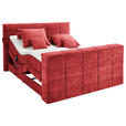 BOXSPRINGBETT 180/200 cm  in Rot  - Rot, KONVENTIONELL, Textil (180/200cm) - Carryhome