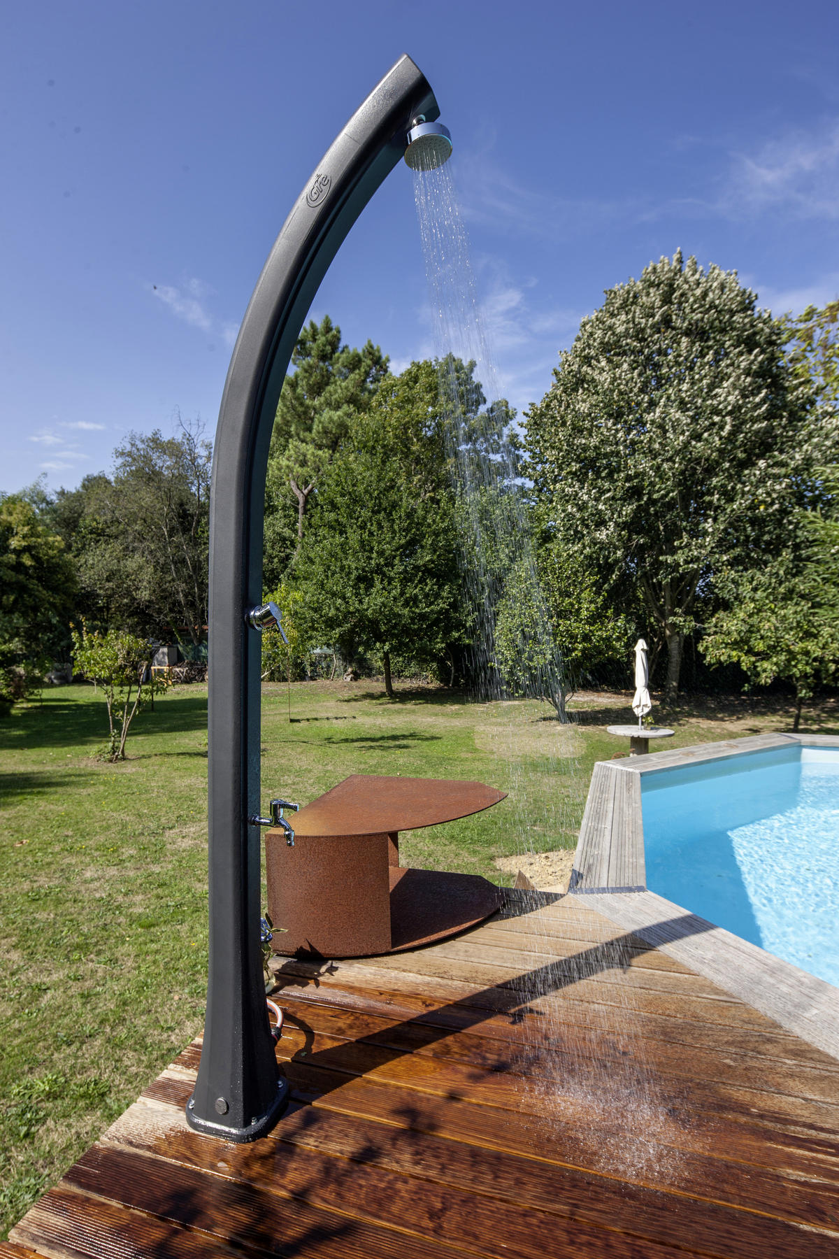 SOLARDUSCHE GRE SSR25  - Schwarz, KONVENTIONELL, Kunststoff/Metall (19/17/219cm) - Gre