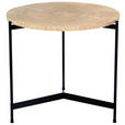 COUCHTISCH in Holz, Metall, Holzwerkstoff  - Eichefarben/Schwarz, MODERN, Holz/Holzwerkstoff (50/50/46,5cm) - Waldwelt