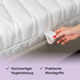 KALTSCHAUMMATRATZE 90/190 cm Höhe ca. 21 cm  - Weiß, Basics, Textil (90/190cm) - Sleeptex
