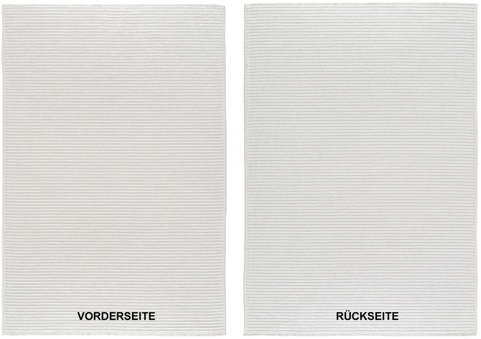 FLACHWEBETEPPICH 65/130 cm Creme  - Creme, Design, Textil (65/130cm) - Novel