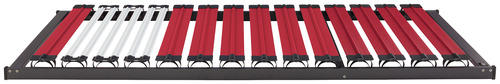 LATTENROST 90/200 cm - Anthrazit/Weinrot, Basics, Holz/Kunststoff (90/200cm) - Dieter Knoll