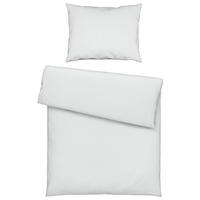 POSTEĽNÁ BIELIZEŇ, satén, biela, 140/200 cm - biela, Basics, textil (140/200cm) - Novel