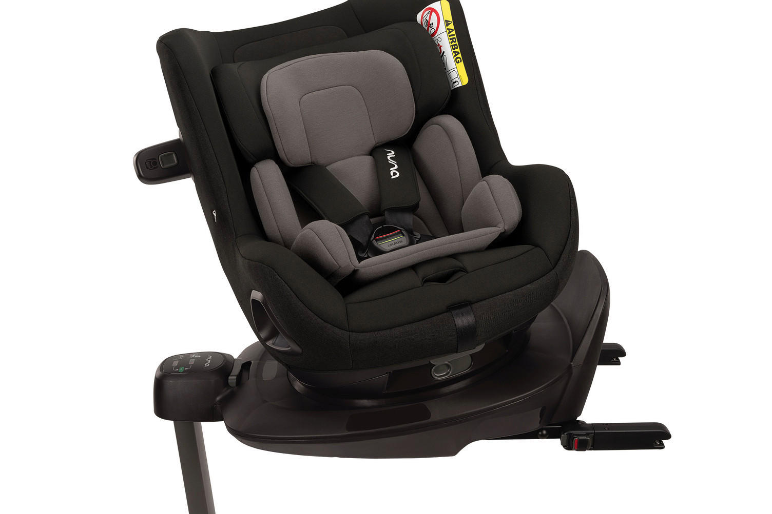 REBOARDER-KINDERSITZ NUNA PRUU  - Schwarz/Grau, Basics, Textil (46/66-72/50-56,5cm) - Nuna