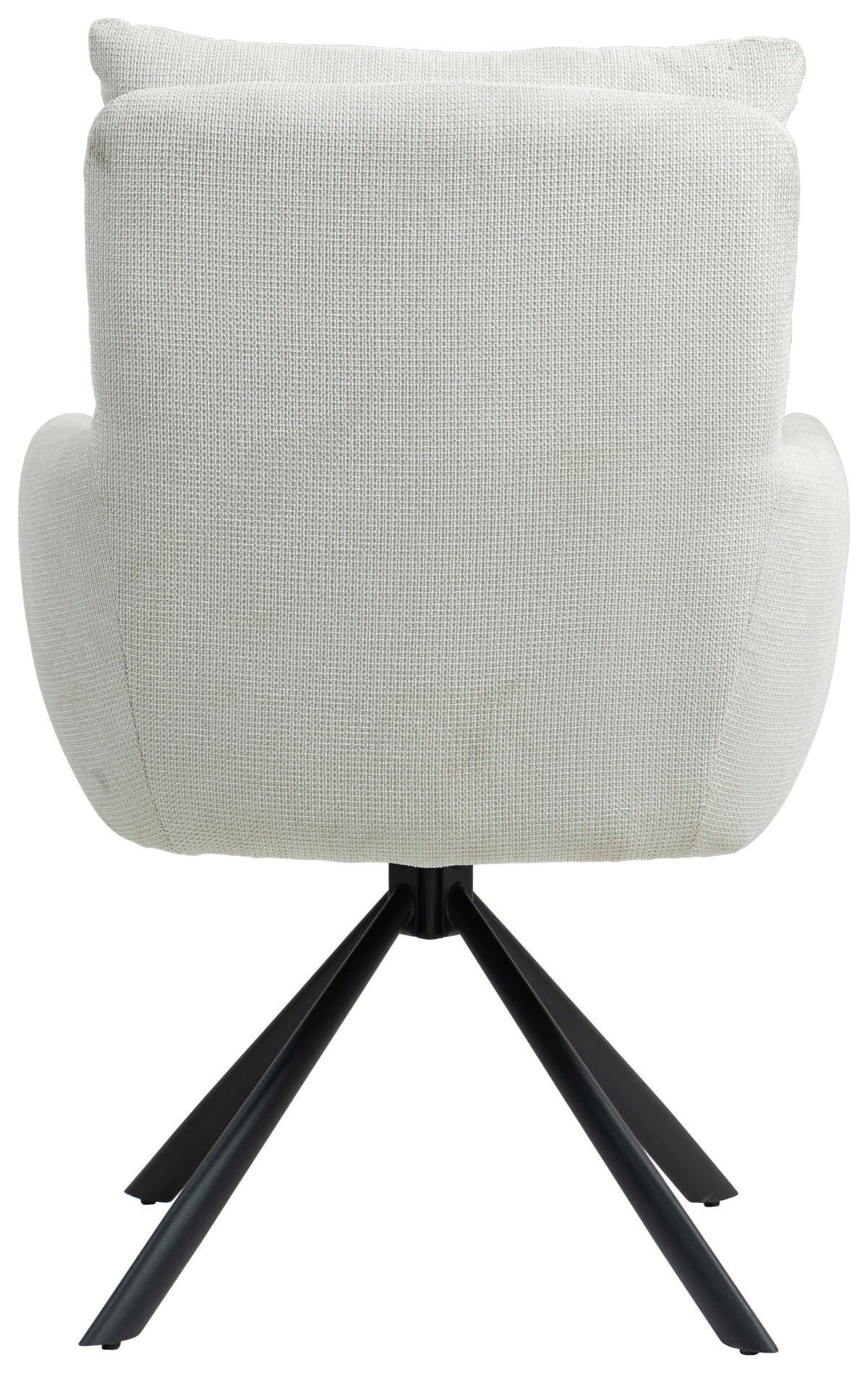 ARMLEHNSTUHL  in Eisen  - Creme/Schwarz, KONVENTIONELL, Textil/Metall (60/95/67cm) - MID.YOU