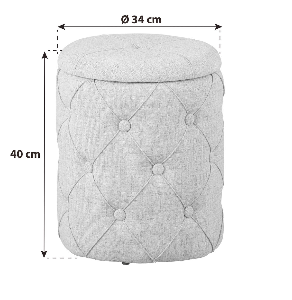 TABURET, plast, kompozitní dřevo, 34/40/34 cm - zelená, Konvenční, kompozitní dřevo/plast (34/40/34cm) - MID.YOU