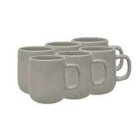 KAFFEEBECHERSET Colori Grigio 6-teilig  - Grau, Trend, Keramik - Novel