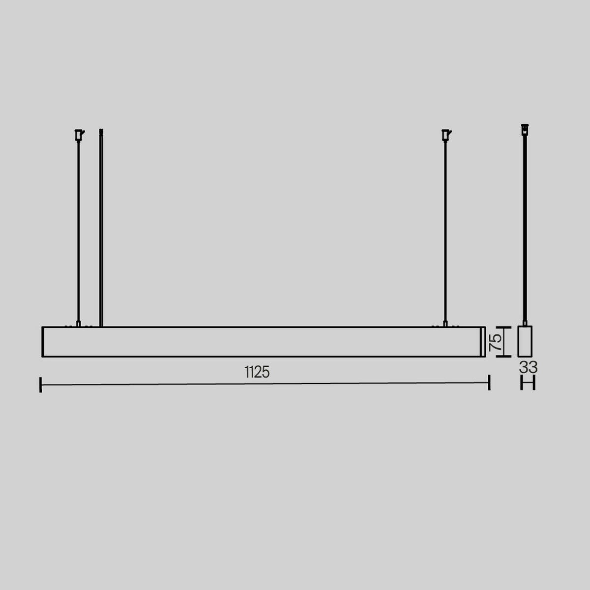 PENDELLEUCHTE  3.3/157.5/112.5 cm   - Weiss, Design, Metall (3.3/157.5/112.5cm) - MAYTONI