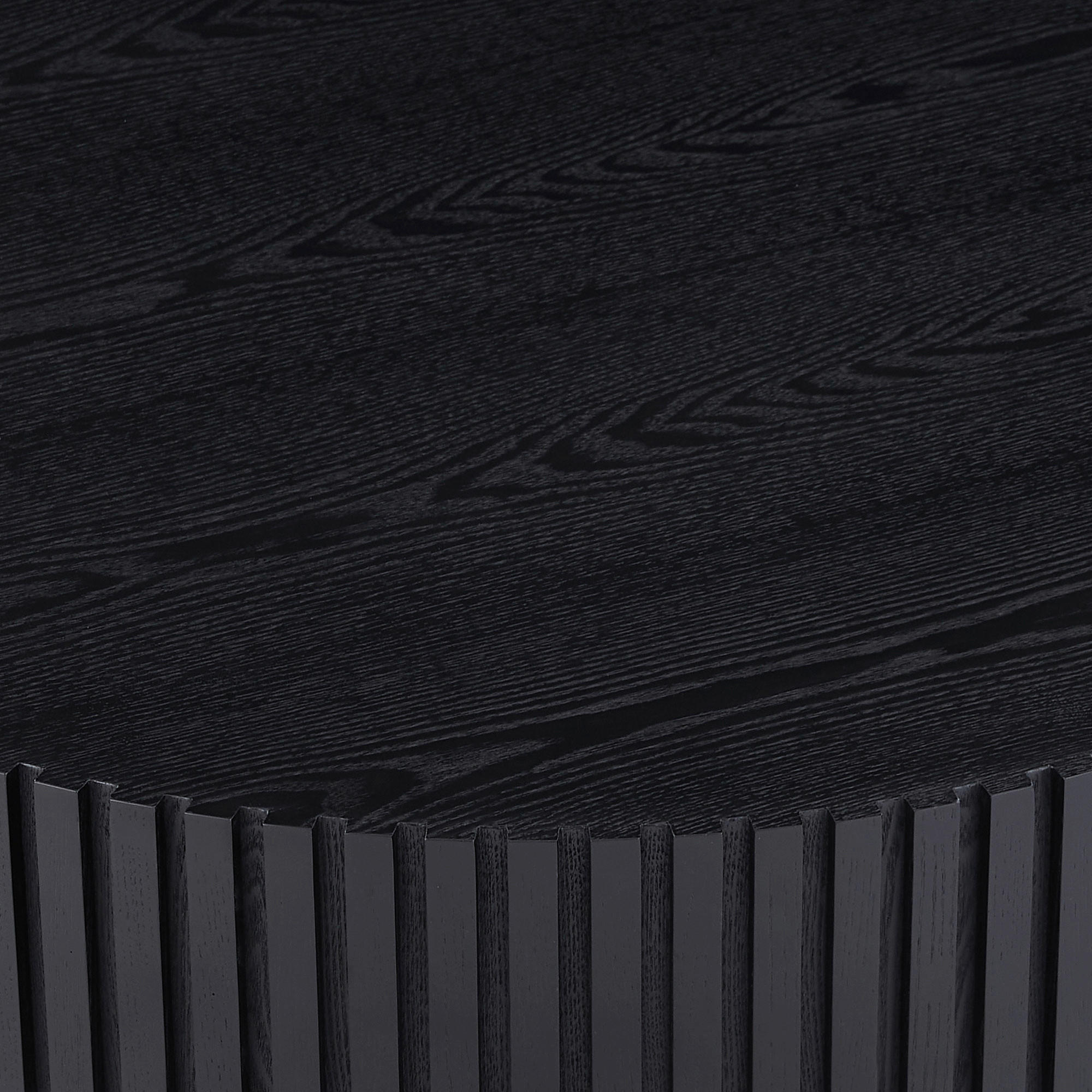 Thumbnail - Livetastic Couchtisch, Schwarz, Holzwerkstoff, furniert, rund, Säule, 80x34x80 cm, Wohnzimmer, Wohnzimmertische, Couchti...