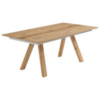 ESSTISCH 190-290/100/75 cm Echtholz  Holz ausziehbar, In verschiedenen Grössen erhältlich, Variantenauswahl rechteckig Grau, Wildeiche  - Wildeiche/Grau, Konventionell, Holz (190-290/100/75cm) - Venjakob
