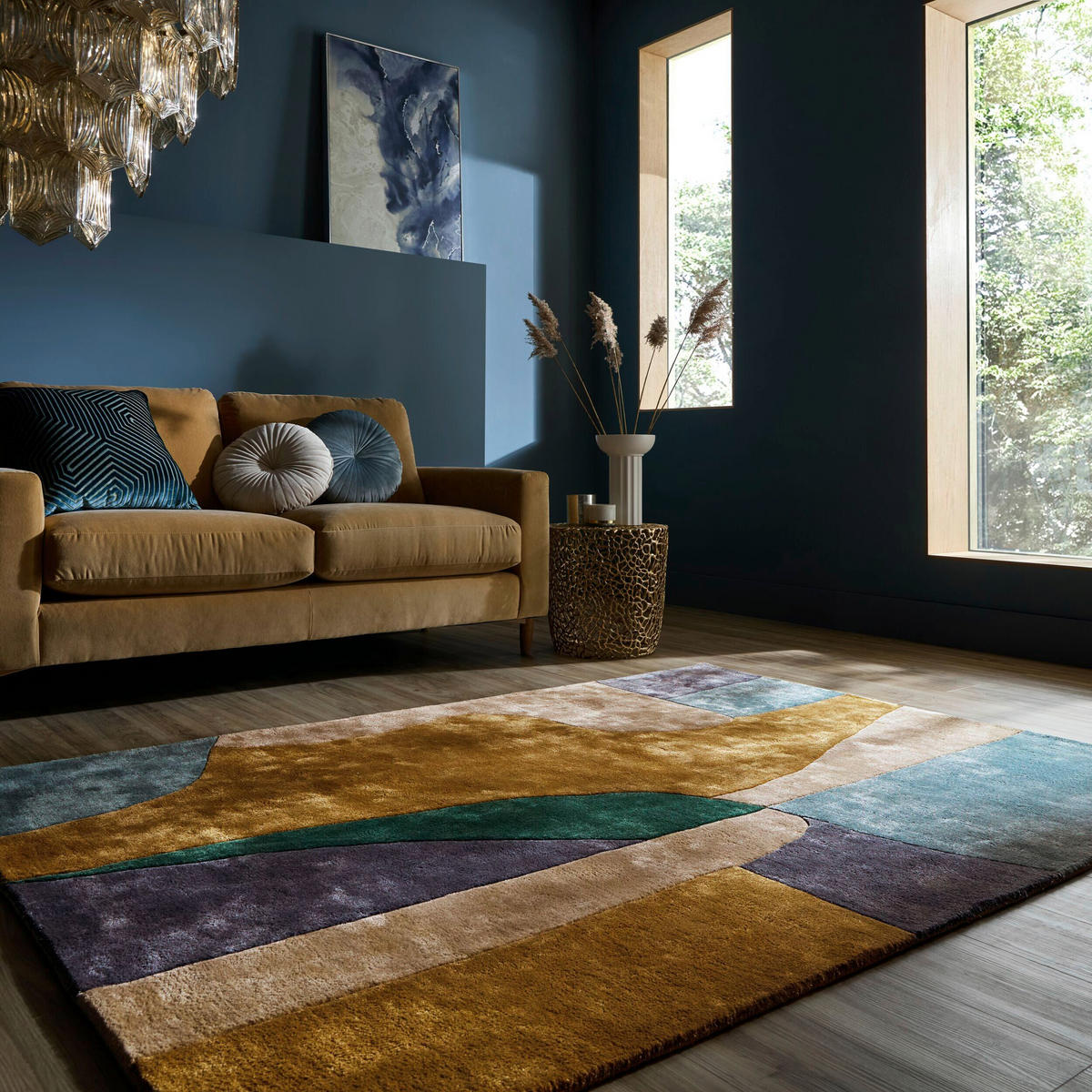 HANDWEBTEPPICH 140/200 cm Polaris Multicolor rechteckig  - Multicolor, Basics, Textil (140/200cm) - Flair Rugs
