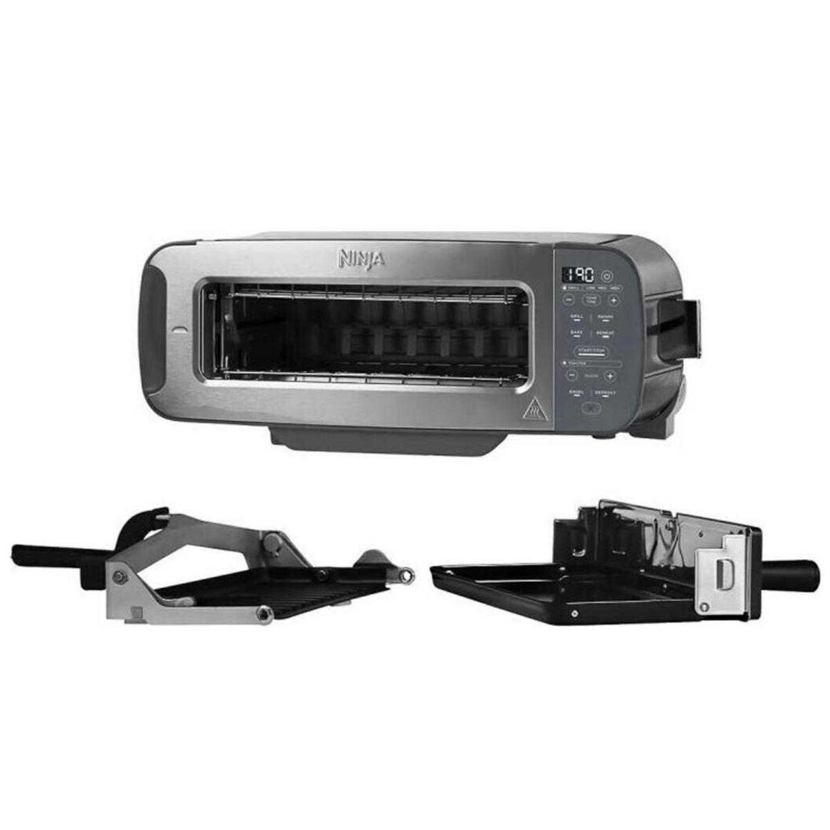 TOASTER NINJA  - Grau Hochglanz/Hellgrau, Basics, Metall (42/15/22cm)