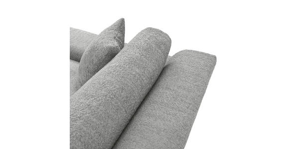 BIGSOFA Struktur, Bouclé Grau  - Greige/Schwarz, MODERN, Kunststoff/Textil (240/76/125cm) - Landscape