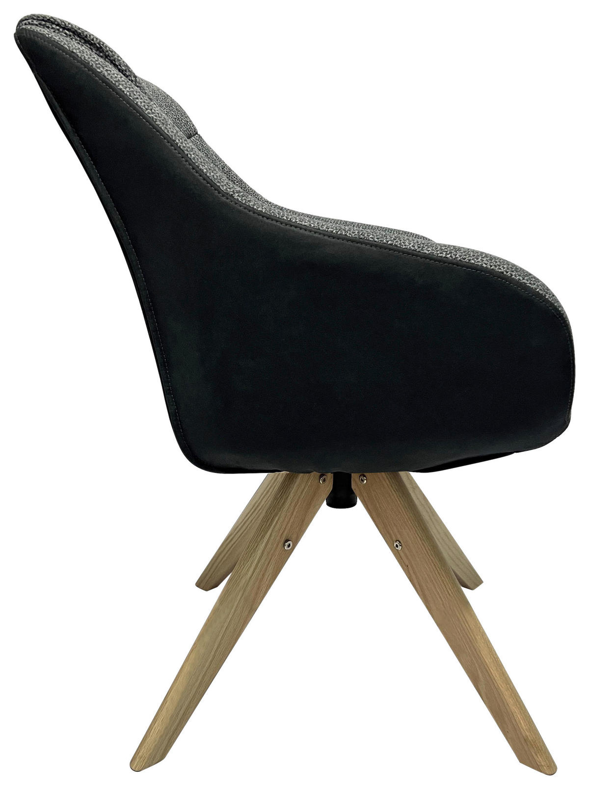 ARMLEHNSTUHL  in Webstoff, Mikrofaser  - Eichefarben/Anthrazit, KONVENTIONELL, Holz/Textil (57/83,5/60cm) - Landscape
