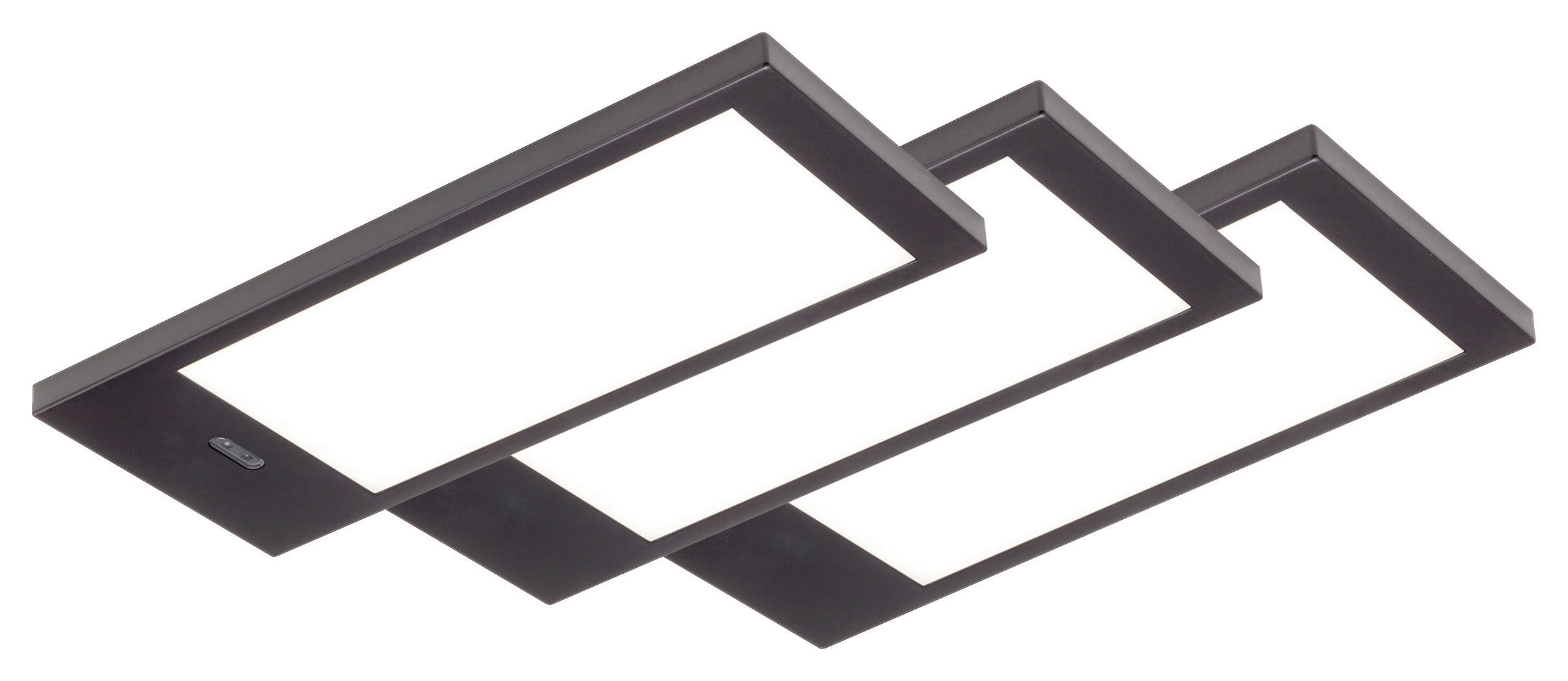 UNTERBAULEUCHTEN-SET - Schwarz, Kunststoff (7,6/18/0,8cm) - HKT