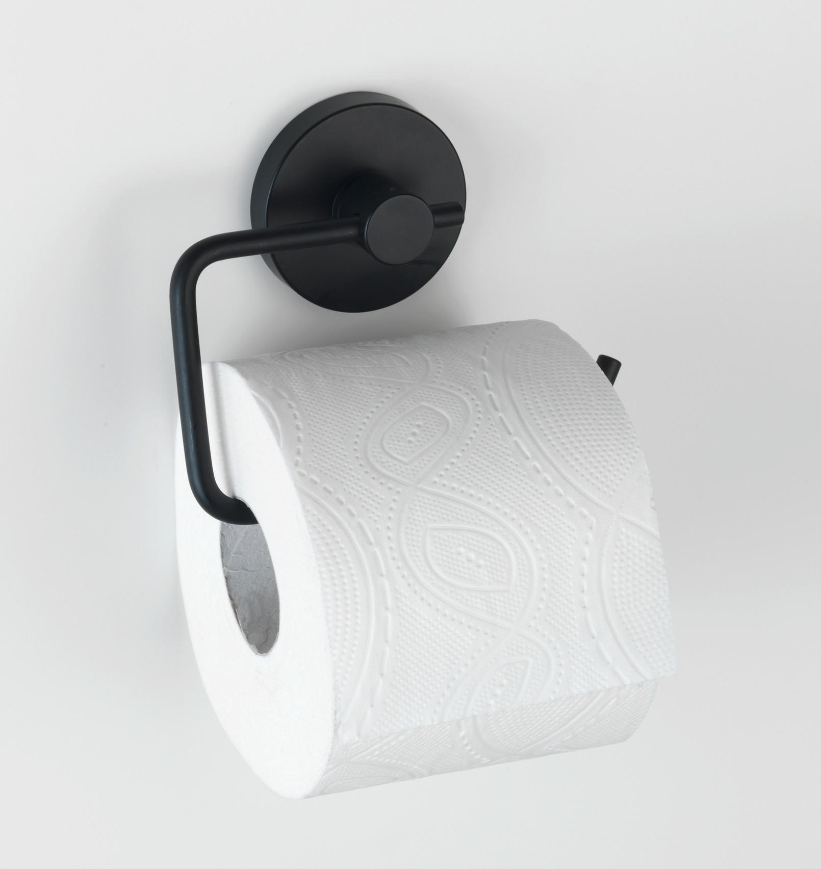 TOILETTENPAPIERHALTER - Schwarz, Basics, Metall (13,5/10,5/3,7cm) - Wenko
