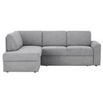 ECKSOFA in Webstoff Grau  165/224 cm  - Schwarz/Grau, KONVENTIONELL, Kunststoff/Textil (165/224cm) - Xora