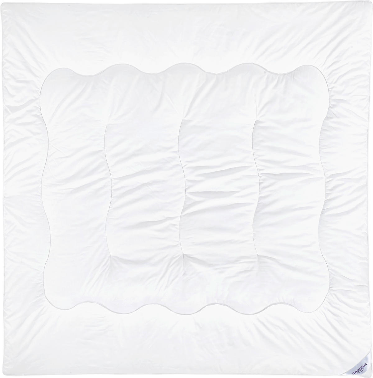 CELOROČNÁ PRIKRÝVKA, 200/200 cm, polyester - biela, Basics, textil (200/200cm) - Sleeptex