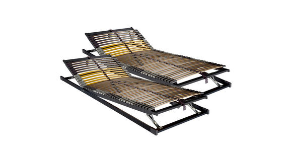 LATTENROST 90/200 cm  - Anthrazit/Gelb, Basics, Holz/Kunststoff (90/200cm) - Novel