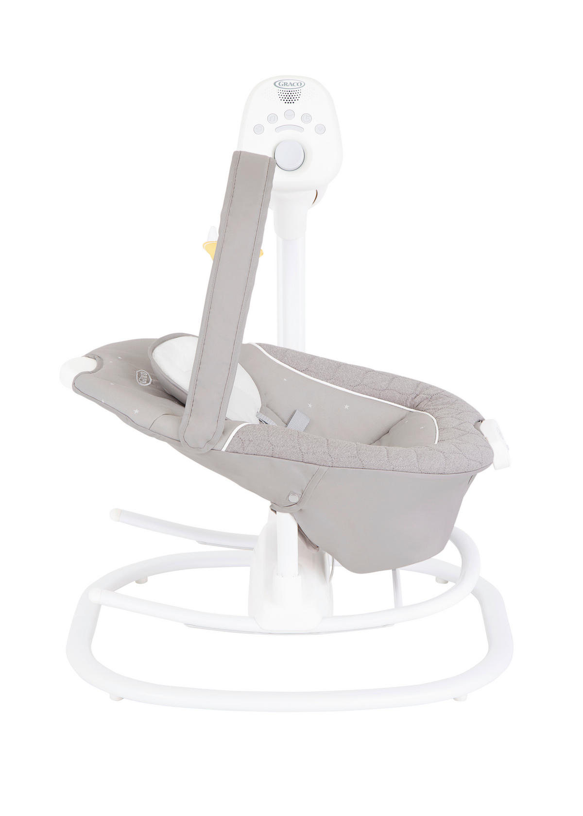 SCHAUKELWIPPE SOFTSWAY  - Weiß/Grau, Basics, Textil/Metall (72,8/89,3/91,5cm) - Graco