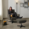 SESSEL in Teddystoff Dunkelbraun  - Dunkelbraun/Schwarz, Design, Textil/Metall (60/94/86cm) - Dieter Knoll
