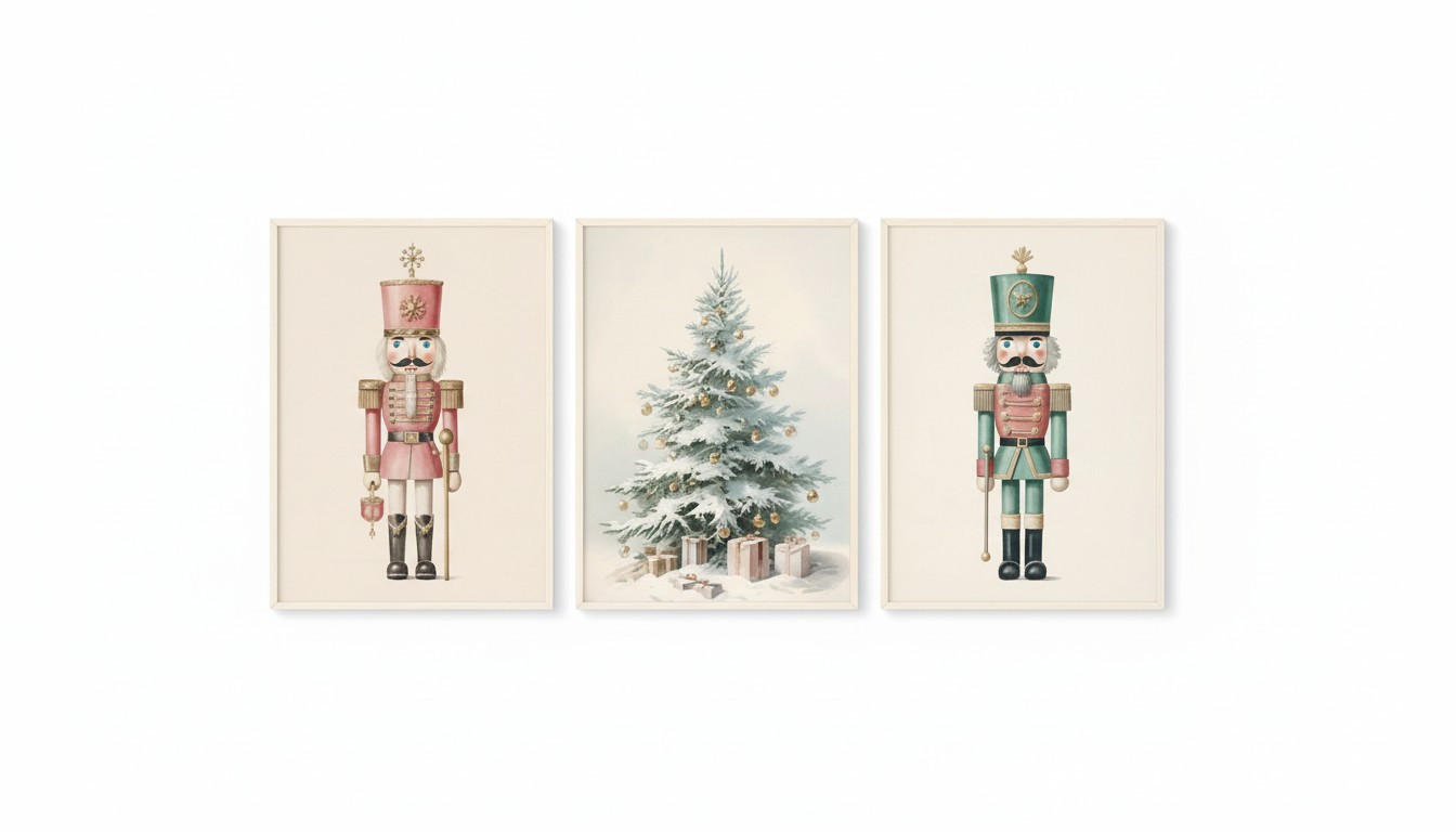 BILDERSET Multicolor 33/48 cm  - Multicolor, Basics, Holz (33/48cm) - X-Mas