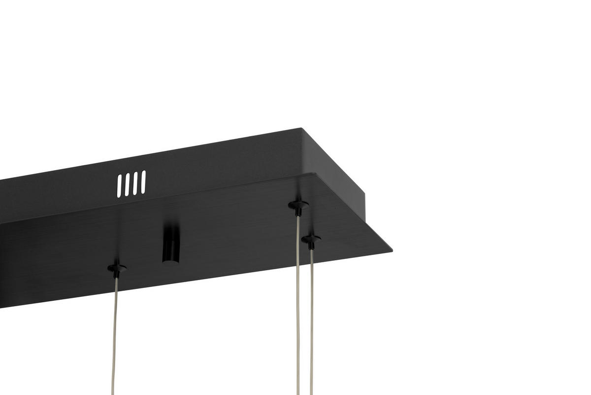 LED-HÄNGELEUCHTE 95/15/120 cm  - Goldfarben/Schwarz, Design, Kunststoff/Metall (95/15/120cm) - Dieter Knoll